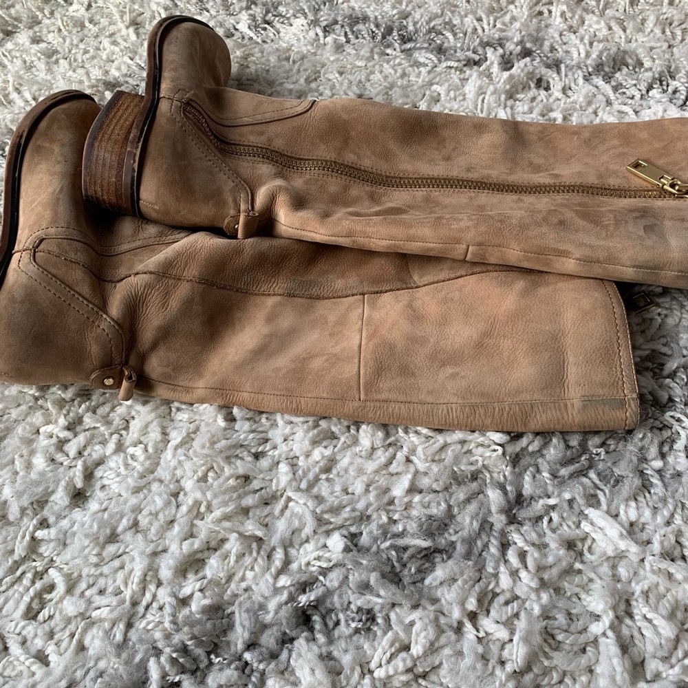Aldo Side Zip Up Suede Boots - Picture 7 of 8
